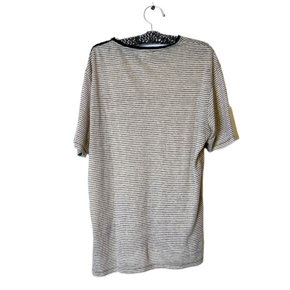 The Kooples Sport linen striped shirt skull buttons sz XL - Picture 3 of 7